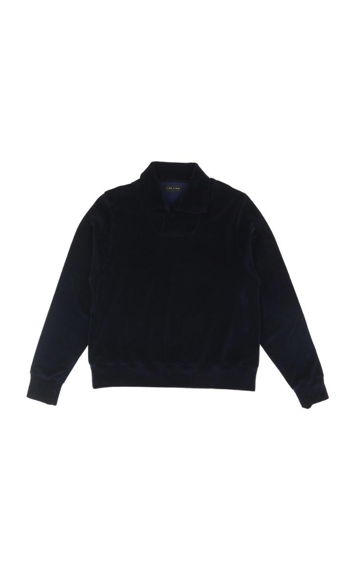 Moda Operandi Les Tien Velour Collared Top