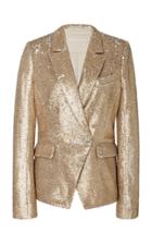 Jonathan Simkhai Sequined Distressed Crepe Blazer