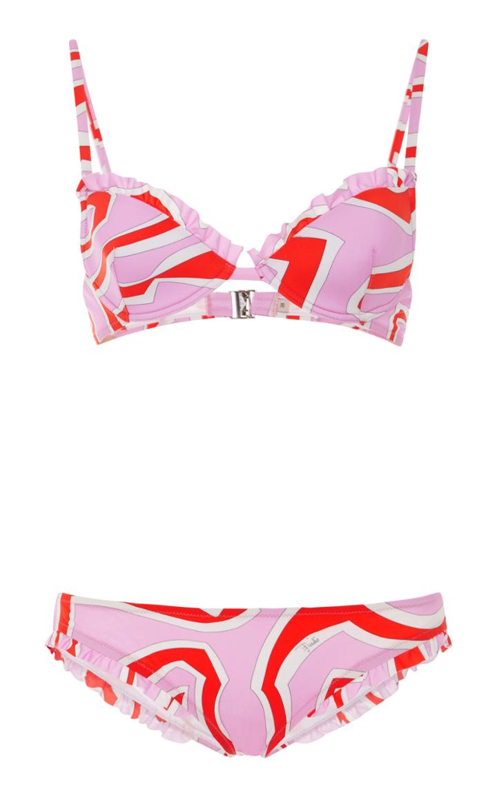 Emilio Pucci Printed Triangle Bikini