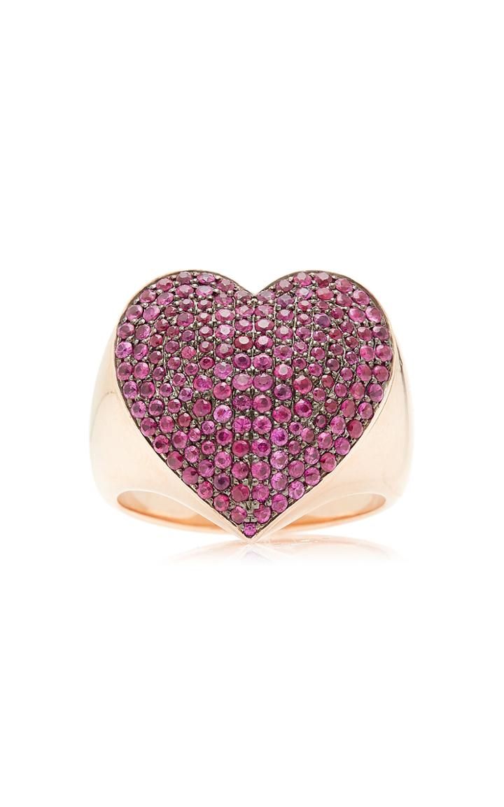 Runa 9k Gold Ruby Ring Size: 6