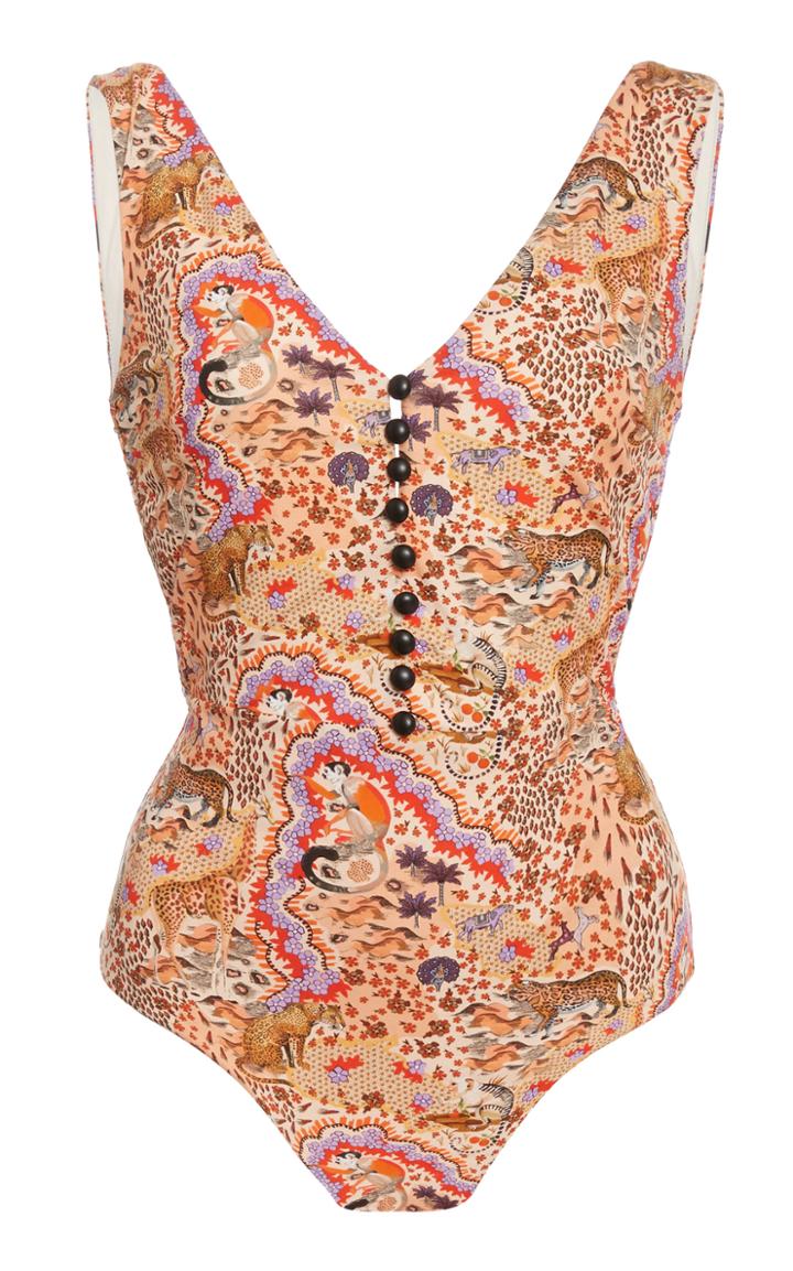 Moda Operandi Liberty London Maxine Cape Printed Swimsuit Size: S