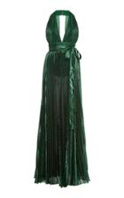 Elie Saab Lame Crepe Georgette Gown
