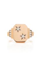 Melis Goral Luna Luce 14k Gold Diamond Ring