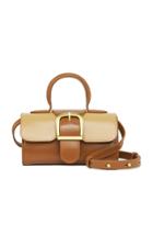 Moda Operandi Rylan Mini Satchel Two-tone Leather Top Handle Bag