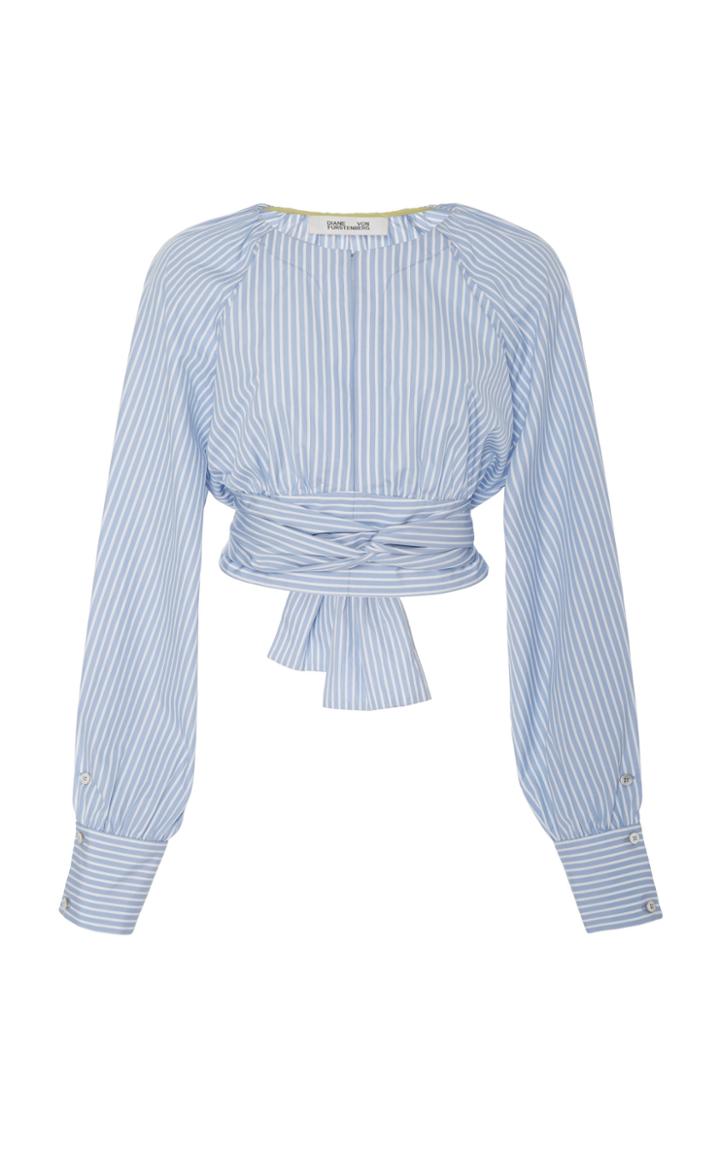 Diane Von Furstenberg Striped Crop Top