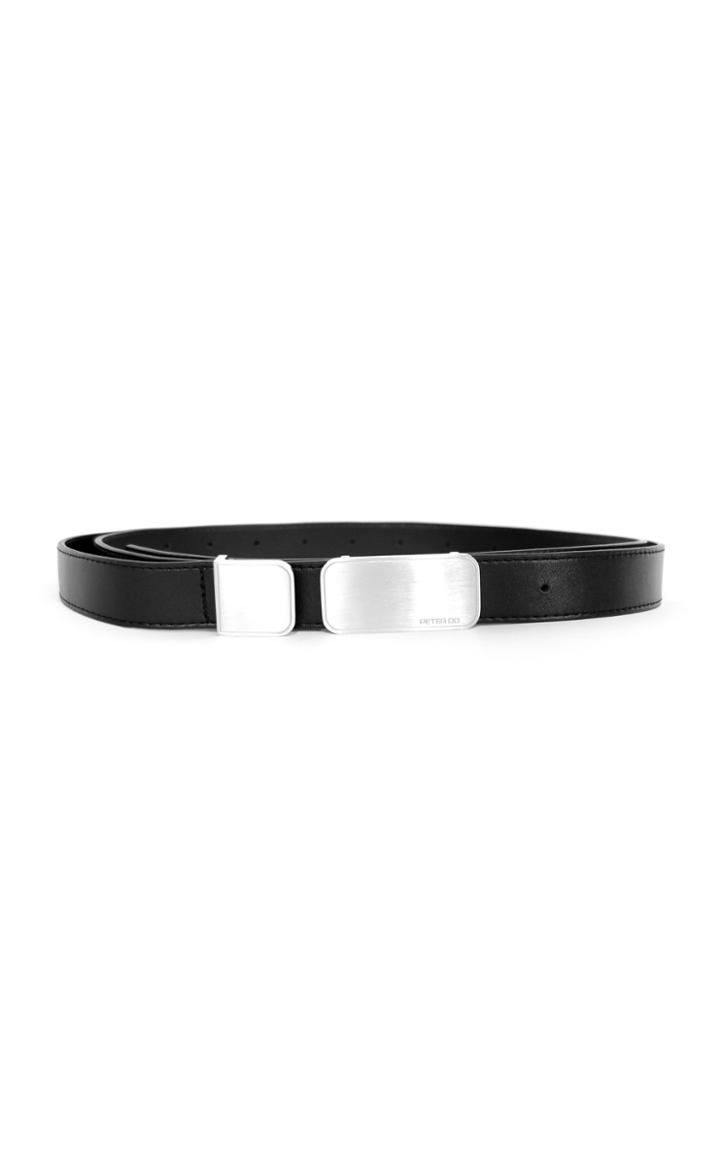 Moda Operandi Peter Do Logo Buckle Leather Belt