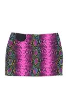 Moda Operandi Versace Cutout Python Cady Mini Skirt
