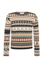 Lanvin Ribbed Knit Pattern Sweater