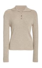 Deveaux Harper Merino Wool Polo Shirt