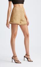 Moda Operandi Oscar De La Renta Mid-rise Metallic Shorts