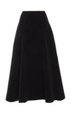 Brock Collection A-line Pleated Cashmere Skirt