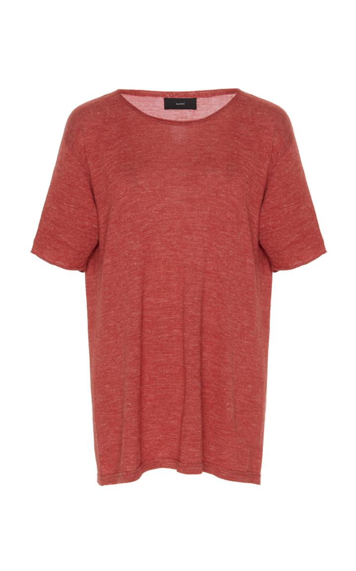 Alanui Wool Blend Knit T-shirt