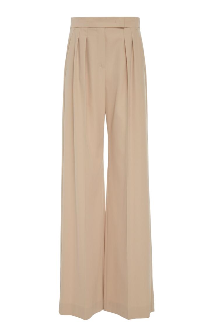 Max Mara Bonn Pleated Wool Wide-leg Pants