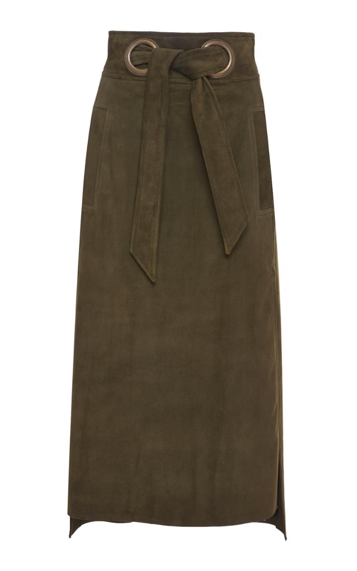 Martin Grant High Low Side Slit Knotted Skirt