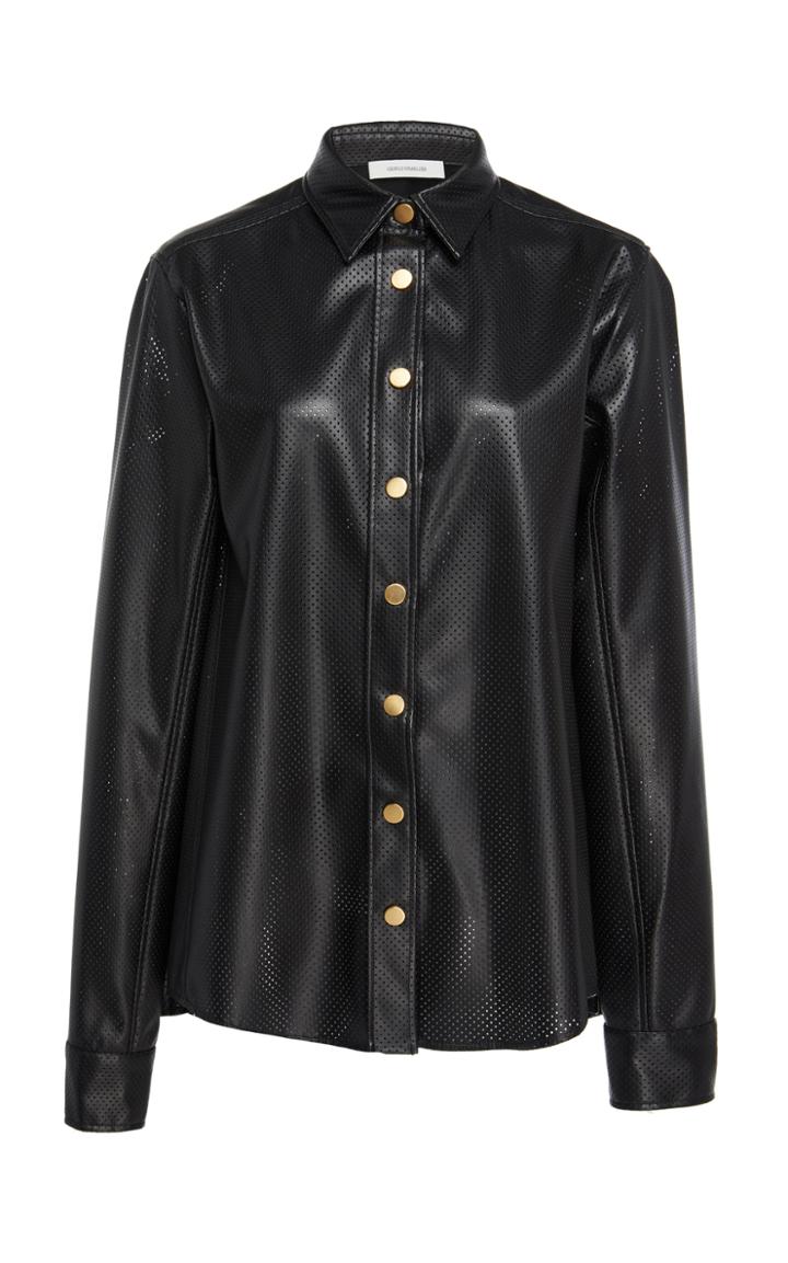 Cdric Charlier Perforated Button-down Shirt
