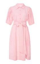 Lisa Marie Fernandez Tie-front Broderie Anglaise Midi Dress