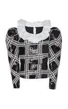 Moda Operandi Rodarte Ruffle-detailed Checked Sequined Blouse Size: Xs