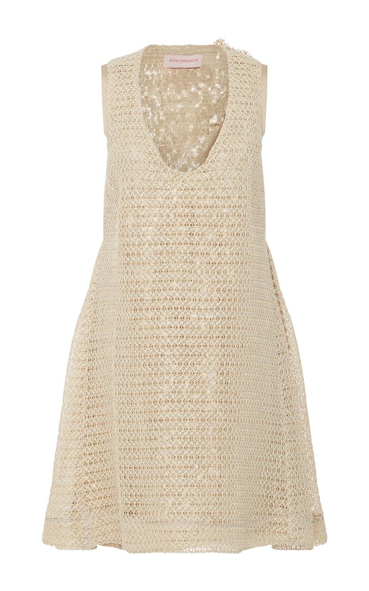 Anna Sammarone Sand Floral Tank Dress