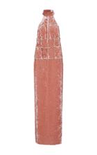 Kimhekim Raw Cut Halter Neck Dress