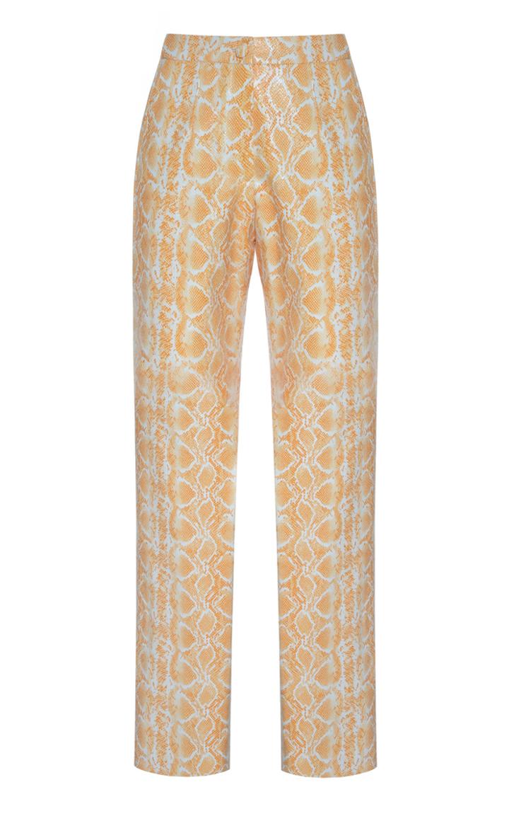 Moda Operandi Matriel Straight Leg Faux Python Print Pant