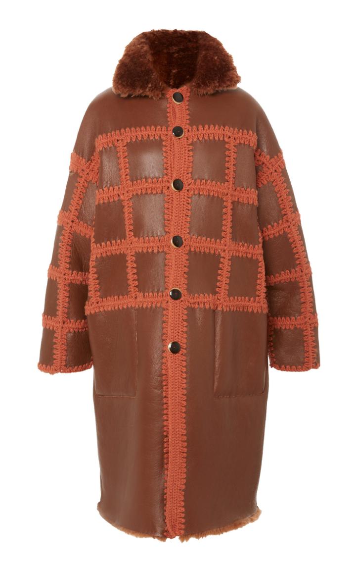 Ulla Johnson Ellaria Reversible Oversized Shearling Coat