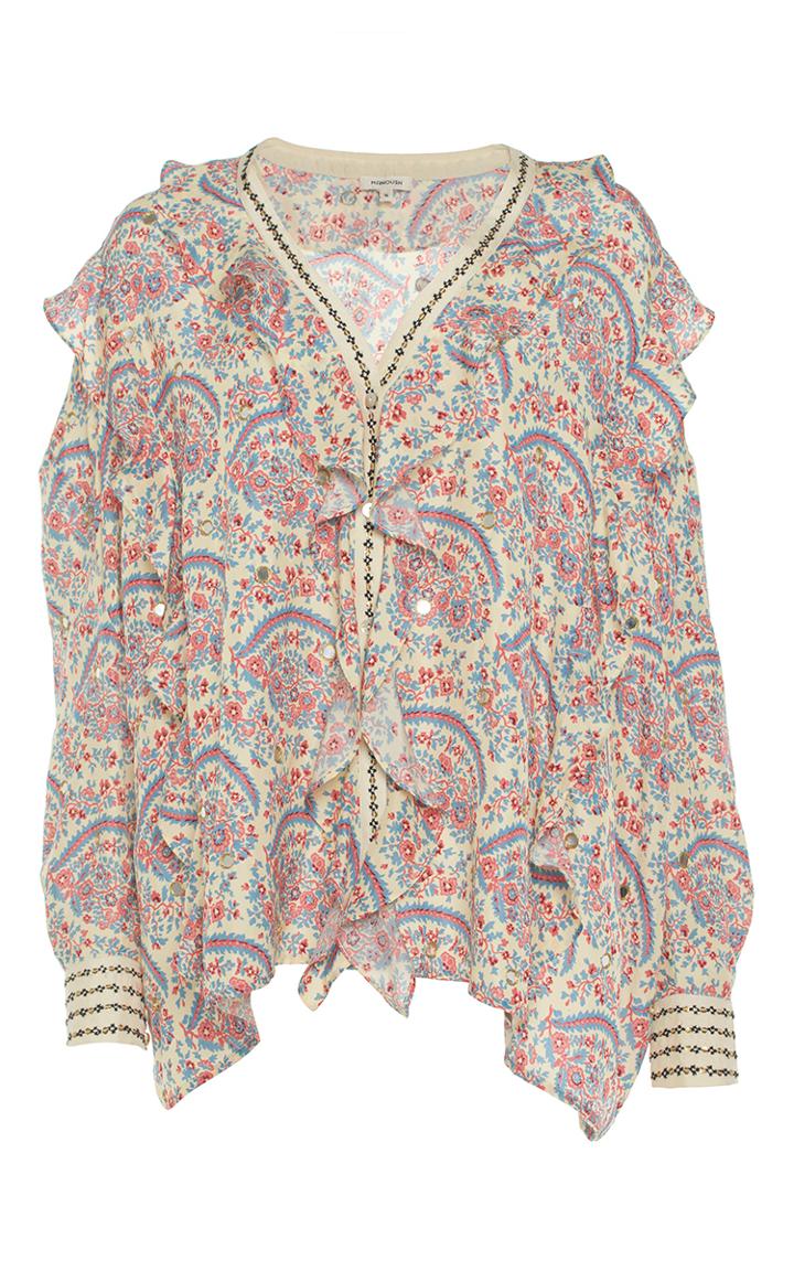 Manoush Paisley Ruffle Blouse