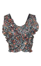 Isabel Marant Pasco Ruffled Cropped Blouse