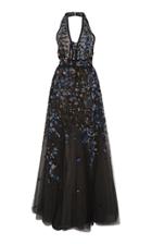 Elie Saab Sleeveless Embroidered Dress