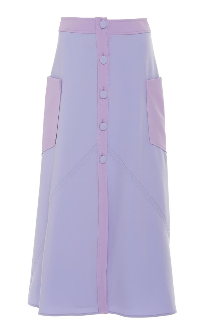 Christian Siriano Front Button Down Skirt