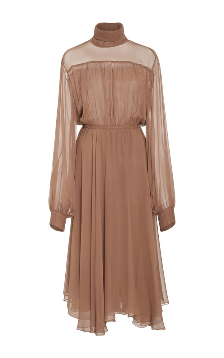 By. Bonnie Young Chiffon Midi Dress