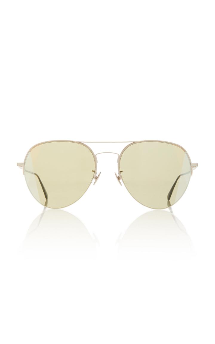 Bottega Veneta Aviator-style Metal Sunglasses