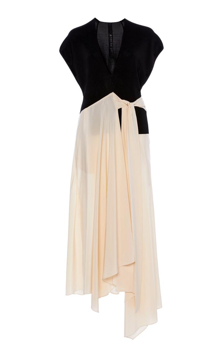 Moda Operandi Petar Petrov Adama Two-tone Crepe Dress Size: 32