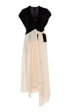 Moda Operandi Petar Petrov Adama Two-tone Crepe Dress Size: 32