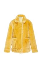 Sally Lapointe Oversized Shearling Bomber Coat