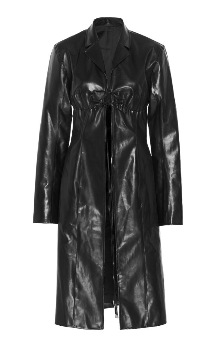 Moda Operandi Supriya Lele Vinyl Trench Coat Size: Xs
