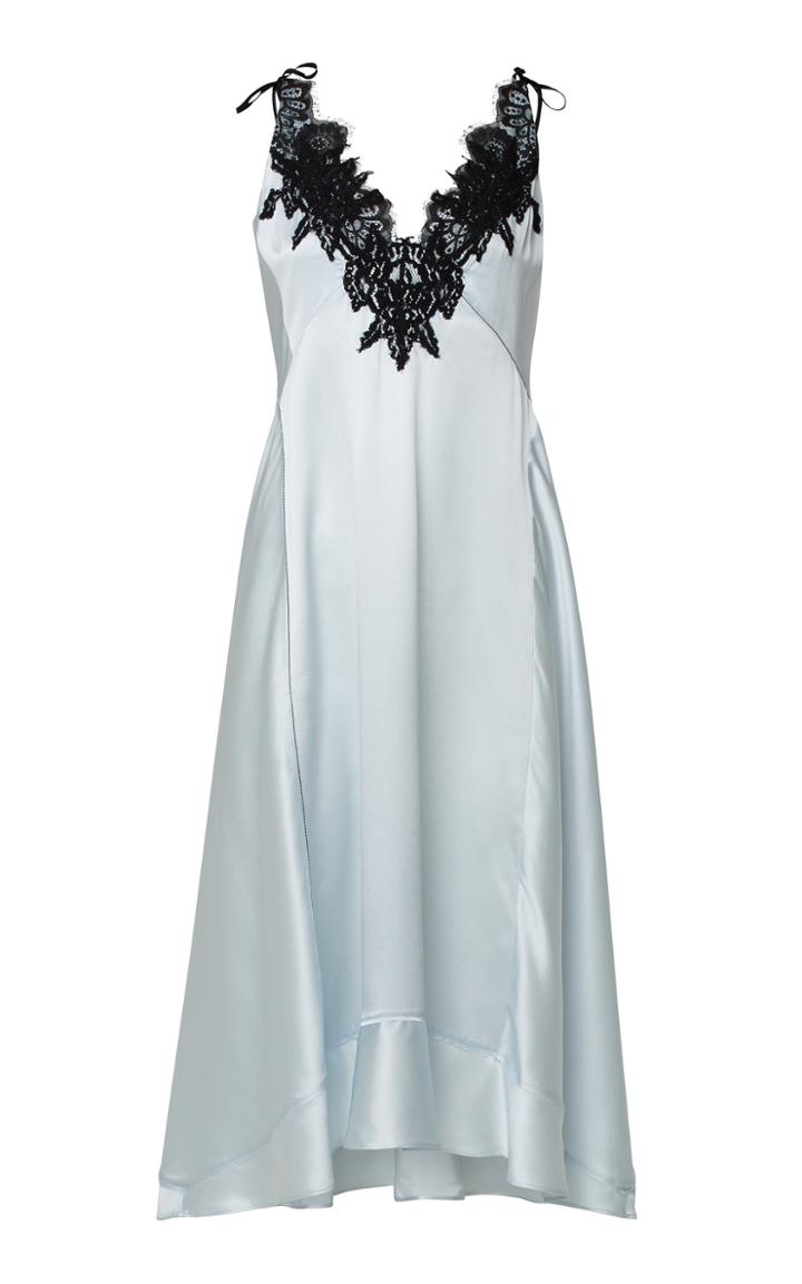 Dorothee Schumacher Satin Seduction Silk Midi Dress