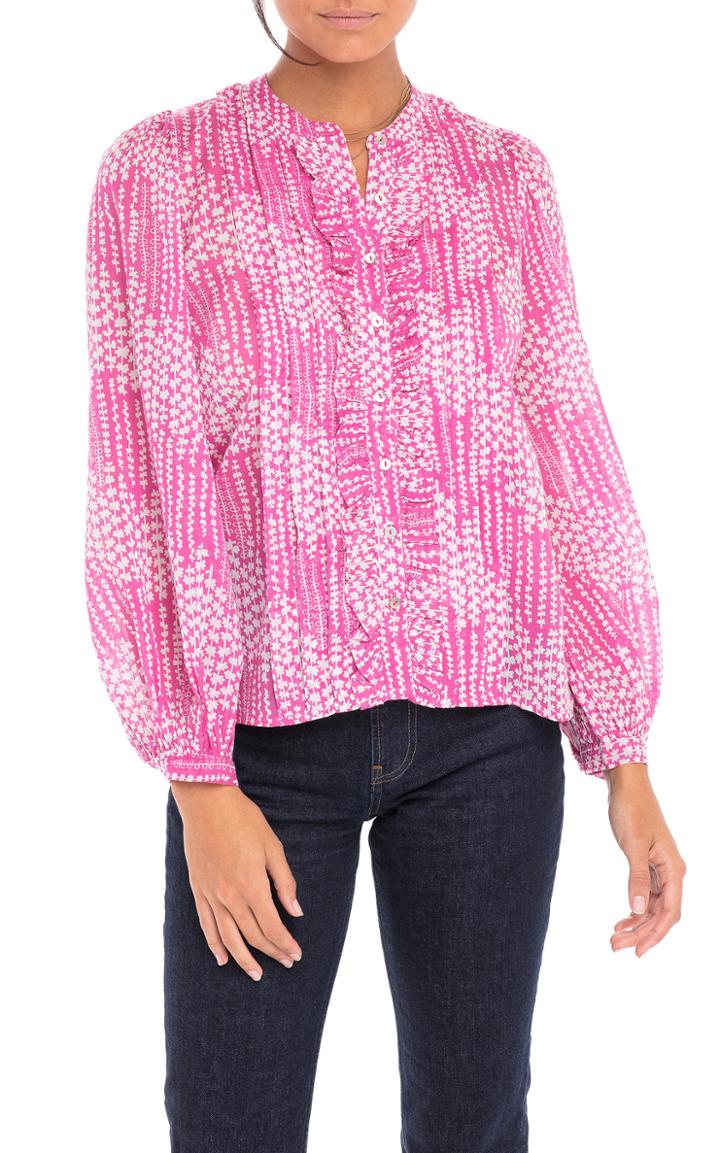 Moda Operandi Banjanan Jennifer Ruffled Cotton Shirt