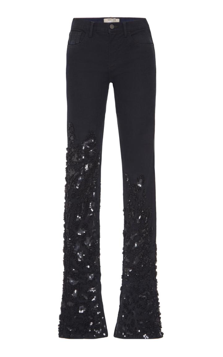 Roberto Cavalli Sequin Embroidered Jean