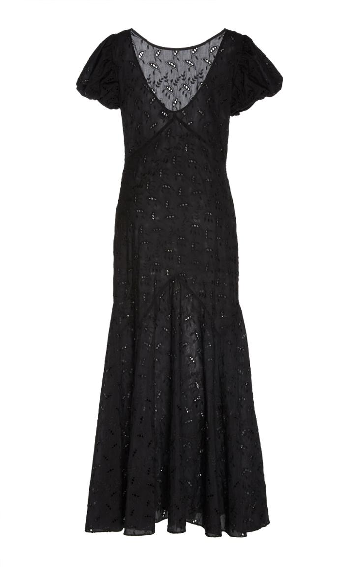 Sir The Label Elodie Broderie Anglaise Cotton And Silk-blend Dress Siz