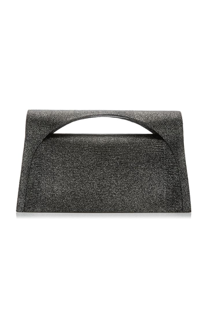 Moda Operandi Nancy Gonzalez Sammy Large Keyhole Metallic Lizard Clutch