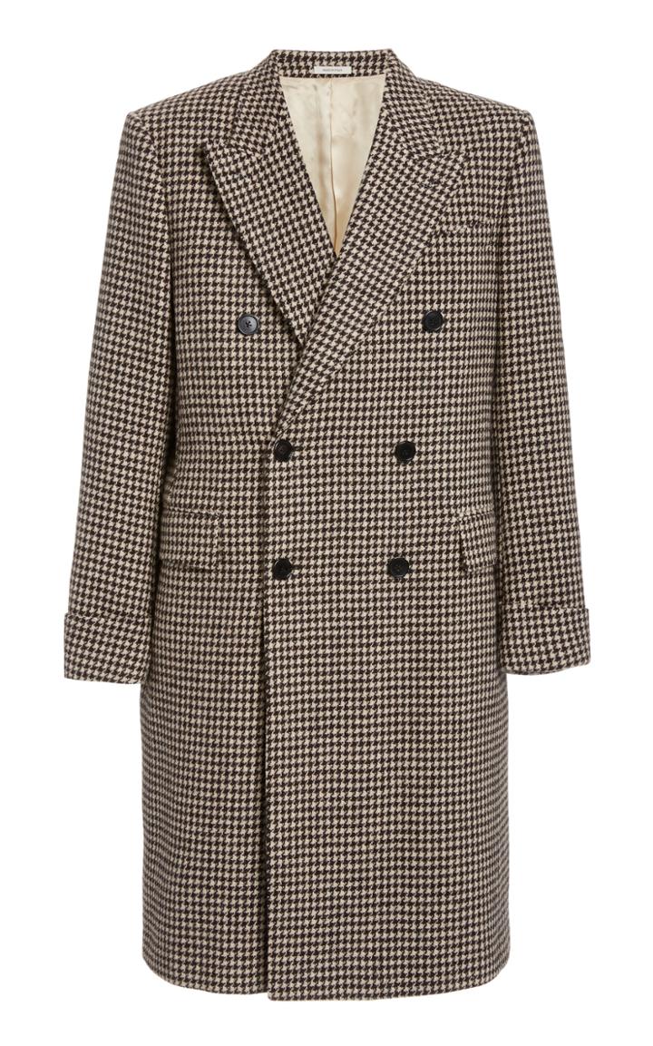 Husbands Paris Gabin Houndstooth Wool Coat