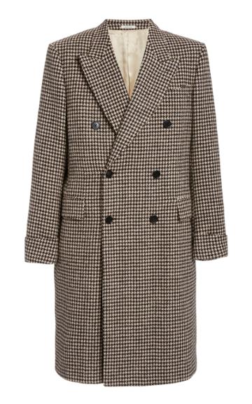 Husbands Paris Gabin Houndstooth Wool Coat