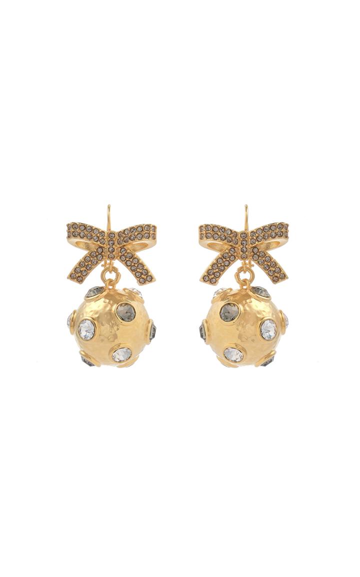 Moda Operandi Erdem Crystal Bow And Ball Earring
