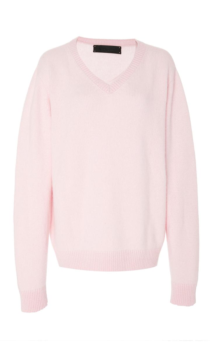 The Elder Statesman Simple V-neck Cashmere Sweater