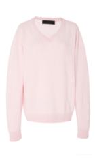 The Elder Statesman Simple V-neck Cashmere Sweater
