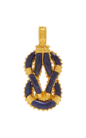Ilias Lalaounis 18k Gold And Blue Sodalite Hercules Knot Pendant