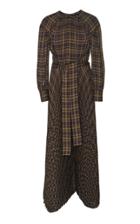 Proenza Schouler Belted Flannel Dress
