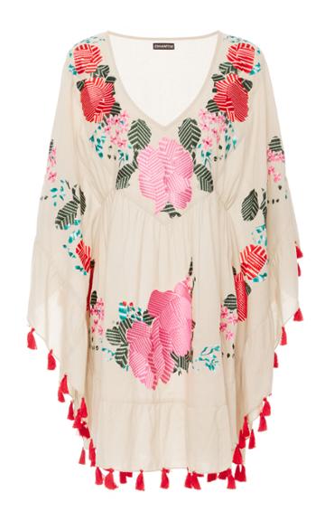 Chantik Floral Embroidered Tassel Tunic