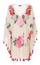 Chantik Floral Embroidered Tassel Tunic