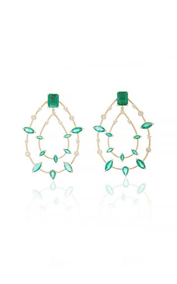 Carolina Neves Emerald Drop Earrings
